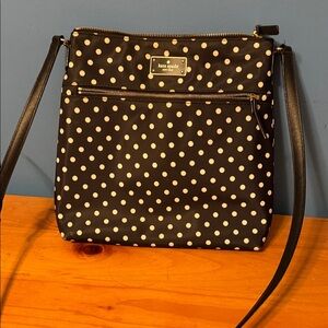 Kate Spade Black and White Polka Dot Crossbody Bag- excellent condition